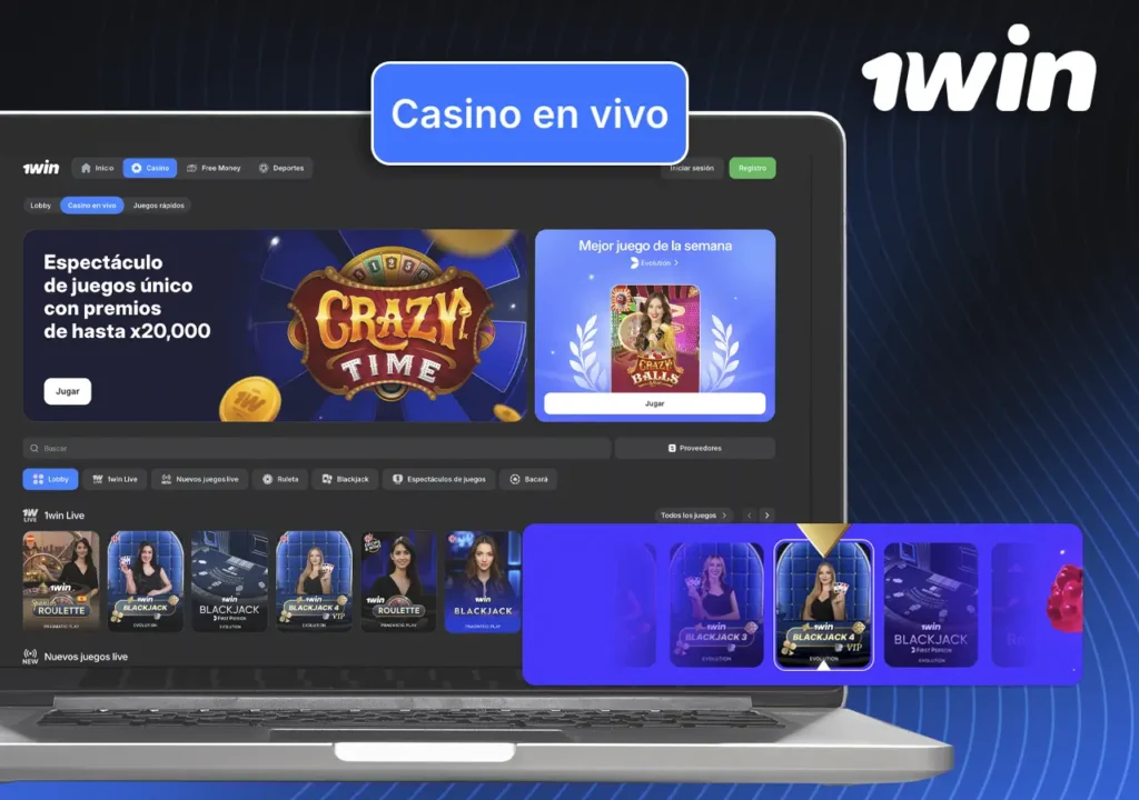 Juegos en vivo 1win casino en Argentina